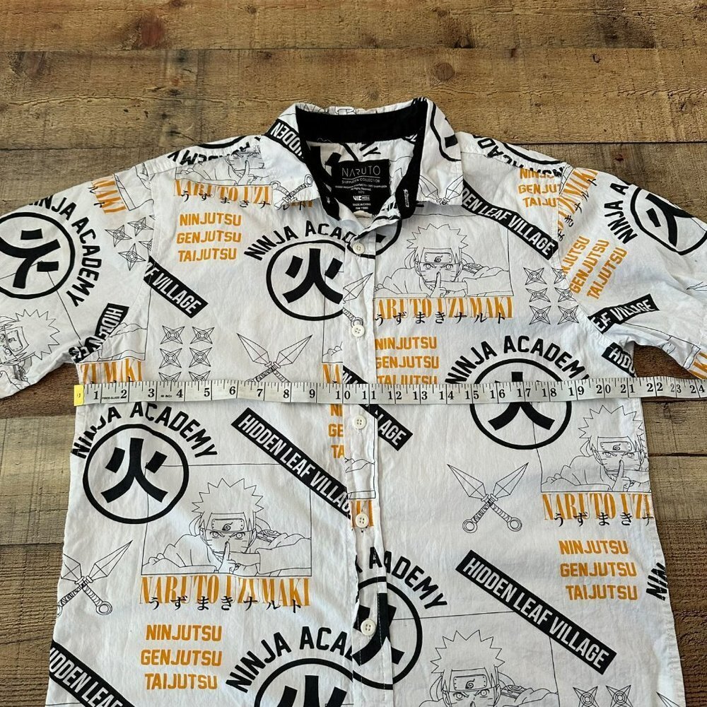 Naruto Men's Short Sleeve Button Down -M - Picture 3 of 7